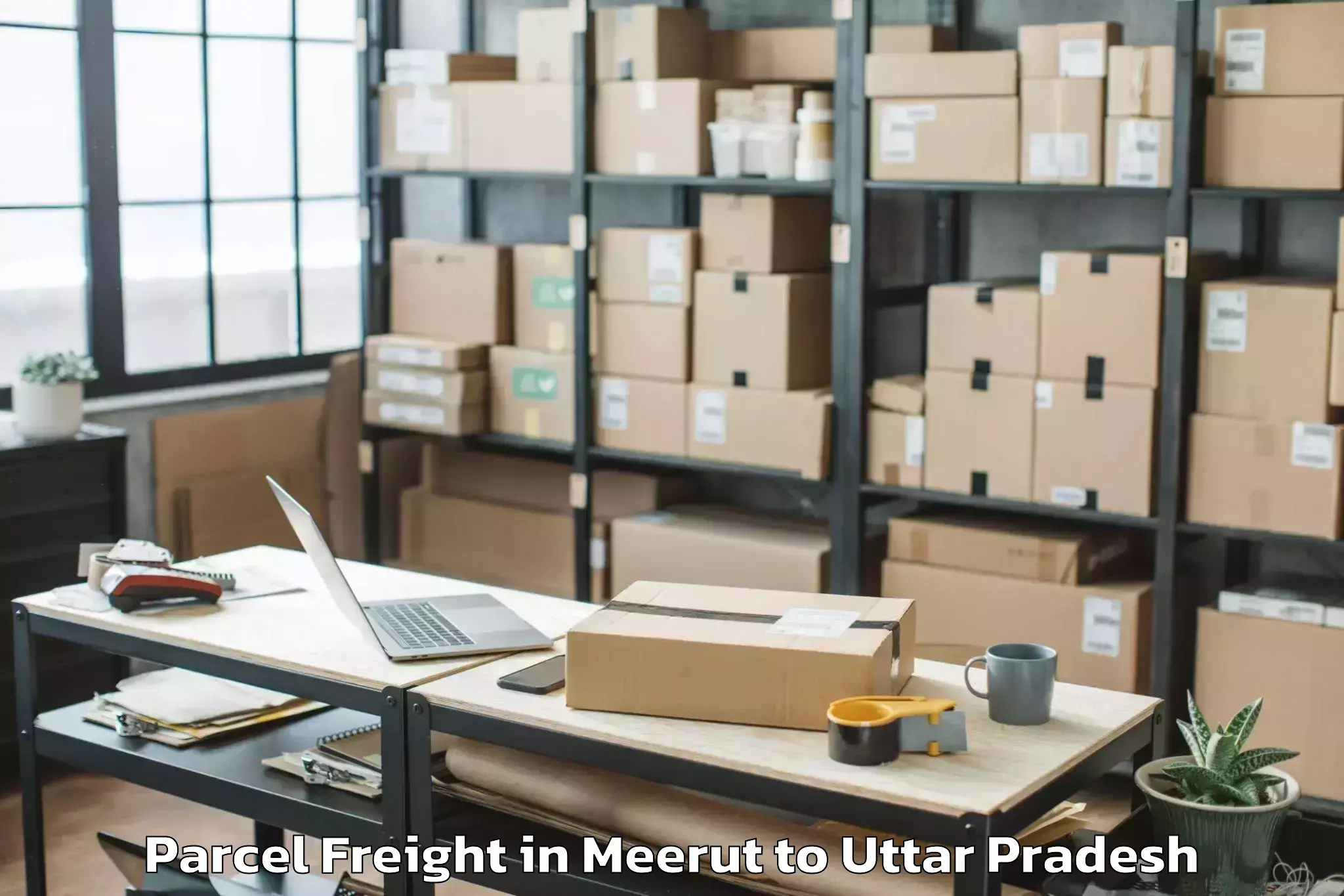 Top Meerut to Lakhimpur Kheri Parcel Freight Available